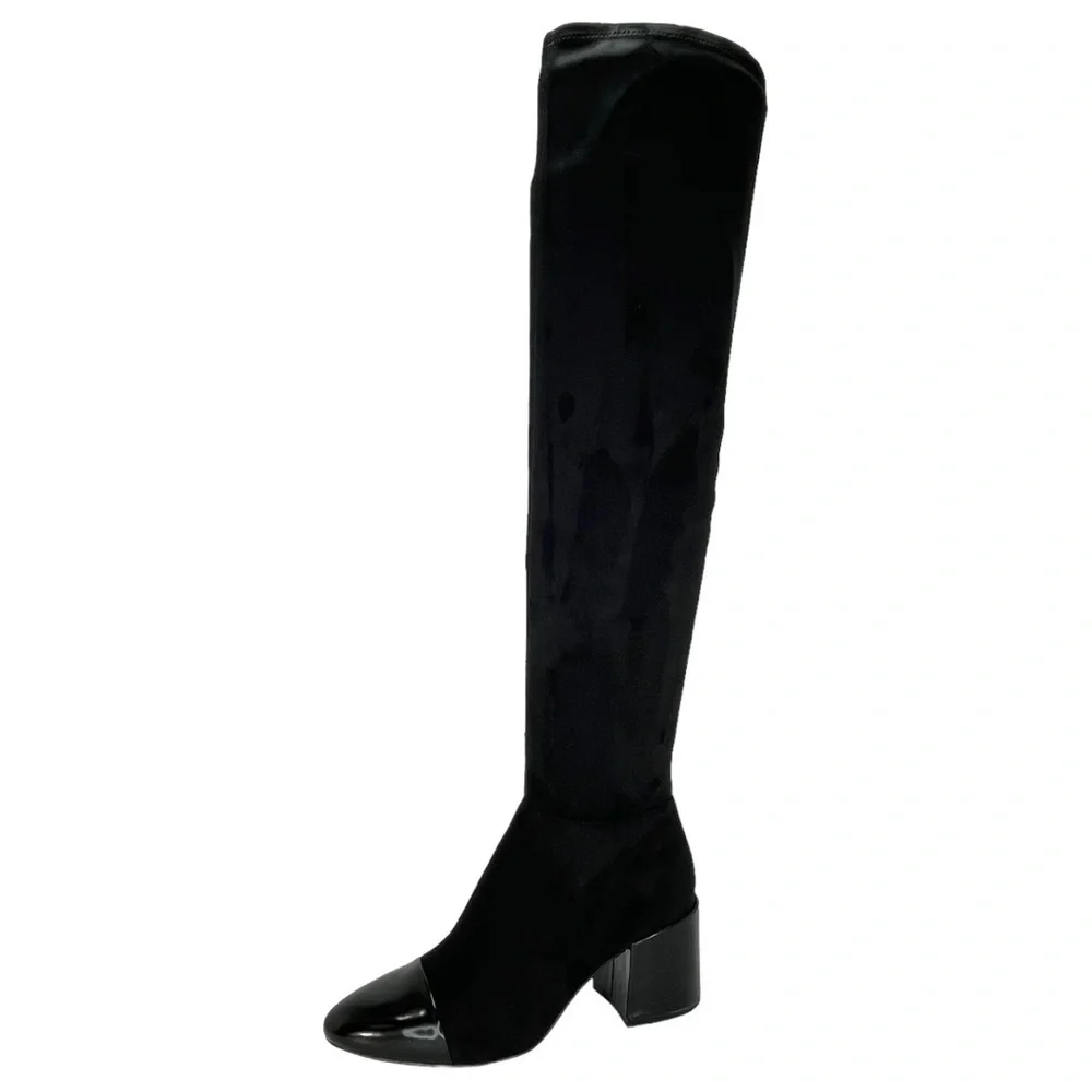International Concepts Alvita OTK Faux Leather Suede Womens Boots 5M